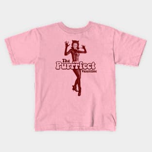 The Purrrfect Valentine Kids T-Shirt